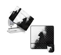 Urndoeng Sewing Machine Muffling Mat and Dust Cover to Keep Clean & Safe Muffling Mat Protection Suitable for Brother Singer Bernina and Most Machines Ink Painting Cat