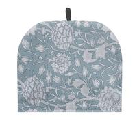 Urndoeng Tea Cosy For Teapot With Padding Heat-Proof Teapot Cover For British Breakfast & Tee Time Hanging Loop Foldable Insulator William Morris Blue