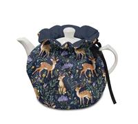 Urndoeng Teapot Thermic Cover Cute Deer Print Tea Cosy For Teapot Insulated For Protecting Kettle Coffee Pot Ideal To Keep Warm At Breakfast Kitchen And Coffee Table Decorations