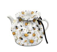 Urndoeng Teapot Thermic Cover Flower and Bee PrintTea Cosy For Teapot Insulated For Protecting Kettle Coffee Pot Ideal To Keep Warm At Breakfast Kitchen And Coffee Table Decorations