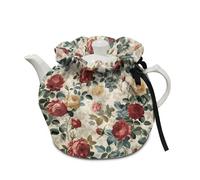 Urndoeng Teapot Thermic Cover Vintage Rose Print Tea Cosy For Teapot Insulated For Protecting Kettle Coffee Pot Ideal To Keep Warm At Breakfast Kitchen And Coffee Table Decorations
