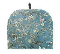 Urndoeng V Gogh Blossoming Almond Teapot Cosy | Insulated Tea Keeper Cover with Hanging Hook|Foldable & Machine Washable for British Breakfast & Coffee Time (Green)