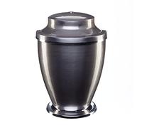 Urns for Ashes Adult Large Cremation Funeral Human Memorial Burial Remain Metal Full Size Silver Silver