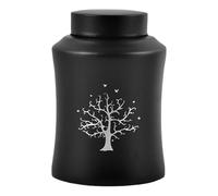 Urns for Cats and Dogs - Sealed Pet Urn Made of Stainless Steel, Elegant Cremation Urn, Ash Container with Secure Closure, Large Handmade Ceramic Dog Urns with Engraving for H
