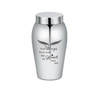 Urns for Human Ashes Angel Wings Cremation Urns for Ashes Stainless Steel Urn Funeral Memorial Keepsake for Women Men Ash Holder