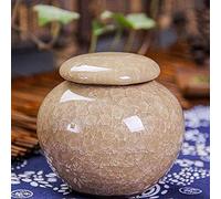 urns for Human Ashes Cremation Urnes - Mini Burial Urn for Human Ashes, Hand Engraved - Suitable for Small Amounts Remains - Display The Urn at Home/(Color:E)