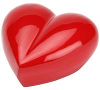 Urns UK Cremation Memorial Heart Keepsake Urn Margate, Red 5" Large