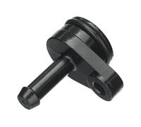 URO Parts 06K121143 Engine Coolant Pipe Adapter, Includes O-ring; Premium Metal Version w/Black Anodized Coating