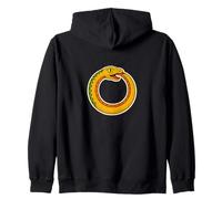 Uroboros Eternal Cycle Serpent Symbol Mystic Time Zip Hoodie