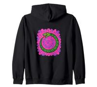 Uroboros Eternal Cycle Serpent Symbol Mystic Time Zip Hoodie