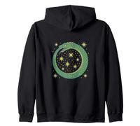Uroboros Eternal Cycle Serpent Symbol Mystic Time Zip Hoodie