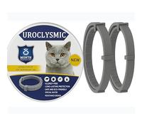 UroClysmic 2 Pack Collar for Cats, Waterproof Adjustable Cat Collars for Small, Medium, Large Cat Kittens, Safe & Comfortable, Also Suitable for Cats Over 7 Weeks, One Size Fits All
