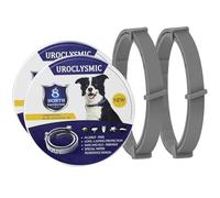 UroClysmic 2 Pack Collar for Dogs, Waterproof Adjustable Dog Collars for Small Medium Large Dog Puppy, Safe & Comfortable, Also Suitable for Dogs Over 7 Weeks, One Size Fits All