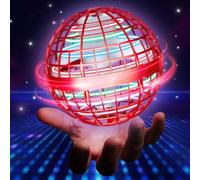 UROINT 2025 Flying Orb Ball Toys For Boys, Spinner Rotating Boomerang Hover Magical Cosmic Galaxy Mini Handheld Drone Cool Stocking Stuffers Christmas Gifts For Kids Girls Teen Aged 6 7 8 9 10+ Red