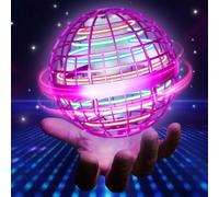 UROINT 2026 Flying Orb Ball Toys For Boys, Spinner Rotating Boomerang Hover Magical Cosmic Galaxy Mini Handheld Drone Cool Stocking Stuffers For Kids Girls Teen Aged 6 7 8 9 10+ Pink