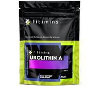 Urolithin A 500mg | High Strength Anti-Ageing Supplement | 120 Vegan Capsules | 4-Month Supply | UK-Made Supplement | Supports Mitochondria & Cell Function, Reduce Wrinkles & Boost Energy | Fitimins