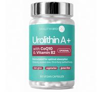Urolithin 500mg with CoQ10 100mg & Vitamin B2 - Liposomal for Enhanced Absorption - Vegan, Non-GMO, Gluten-Free - 60 Capsules