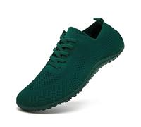 UROMGV Barefoot Shoes for Women Minimalist Slip On Zero Drop Jogging Sneakers Comfortable Soft Fashionable Yoga Shoes Dark_Green UK 6