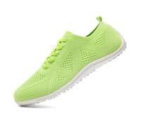 UROMGV Barefoot Shoes for Women Minimalist Slip On Zero Drop Jogging Sneakers Comfortable Soft Fashionable Yoga Shoes Fruit_Green_W UK 5.5