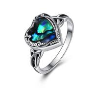 URONE Heart Urn Ring for Ashes Sterling Silver Filigress Ash Rings Cremation Ring Memorial Keepsake Urn Jewellery Gifts for Women(UK Size N)