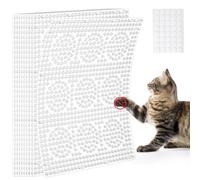 Uross 10 Pieces Cat Deterrent Mat Pet Repellent Mat with Spikes Keep Cats off Counter Anti Cat Pad Dogs Spiked Deterrent Mats for Outdoor Indoor Garden Window Sofa(41 x 33 CM,Clear)