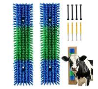 Uross Livestock Scratching Brush 2PCS-17"x3.9"Goat Horse Cow Scratcher Post