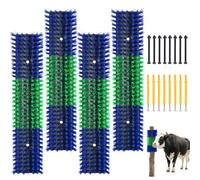 Uross Livestock Scratching Brush 4PCS-17"x3.9"Goat Horse Cow Scratcher Post
