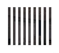 URPIZY 10Pcs Long Strip Mirror Acrylic Wall Stickers Self-adhesive Tile Removable Acrylic Mirror for Home Wall Decoration Room Sofa TV Background Wall 5 * 50cm (Black)