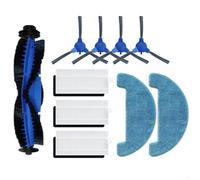 URPIZY 10PCS Replacement Parts for Venga VG Rvc 3000 3001 Robot Vacuum Cleaner, Accessories Set 1 Main brush, 3 HEPA Filters, 4 Side Brush, 2 Microfiber Mop Cloth