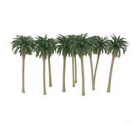 URPIZY 20Pcs Model Trees Coconut Palm Model Trees 7CM 1:150 Scale Coconut Palm Trees Model for Model Train Railway Architecture Diorama DIY Scenery Landscape