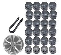 URPIZY 24pcs 22mm Wheel Nut Cap including 20 Standard Ones 4 Locking Ones Removal Tool For Vauxhall-Insignia locking