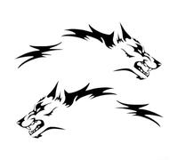 URPIZY 2PCS for MOTORHOME Camper Van Caravan Decal, Sticker Large Decal Car Body Side Accessories 180cm x 71cm, Black