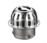 URPIZY 304 Stainless Steel Roof Floor Drain, Round Outdoor Drainage Pipe Balcony Roof Drainage,Downpipe Sieve Leaf for PROTECTION Prevents Pipes Clogging with Leaves and Debris(50mm)
