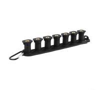 URPIZY 7-Pack 4000 PSI Pressure for Washer Nozzle Tips with Holder, for Stainless Steel Quick for Connect Spray Jets for Most Power Washers, 0/15/25/40/Degree & Soap(black)