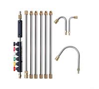 URPIZY 9 PCS Pressure Washer Lance Extension Set, 4000 PSI Pressure Washer Extension Rod & 6 Nozzle Tips with 1/4 Quick Connect for Pressure Washers Cleaning Machine