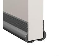 URPIZY 93Cm Draught Excluder Door ，PVC Flexible Door Bottom Sealing Strip Draught Excluder Weather Stripping Noise Blocker Energy Saving Draft Stopper For Home Office(gray)