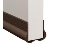 URPIZY 93Cm Draught Excluder Door ，PVC Flexible Door Bottom Sealing Strip Draught Excluder Weather Stripping Noise Blocker Energy Saving Draft Stopper For Home Office(Brown)