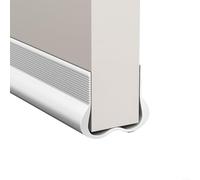 URPIZY 93Cm Draught Excluder Door ，PVC Flexible Door Bottom Sealing Strip Draught Excluder Weather Stripping Noise Blocker Energy Saving Draft Stopper For Home Office(white)