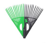 URPIZY Adjustable Garden Rake,Plastic Leaf Rake,Outdoor Garden Hand Tool,Varnished Natural Handle,Lawn Leveling Lightweight, And Versatile Rake For Soil,Moss,And Lawn Levelling
