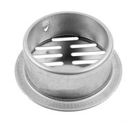 URPIZY Bottom Outlet Stainless Steel Grid Floor Ground Waste Drain Gully Trap Sewerage Floor Ground Drain Round Pattern Grid Pipe Diameter Horizontal Outlet Floor Drain(110mm)