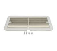 URPIZY Caravan Ventilation Fan Grille, Double Window Side Refrigerator Air Vent Louver, Made of High-Strength ABS, Waterproof Design, for RVs, Trailers, Boats and Yachts, Black