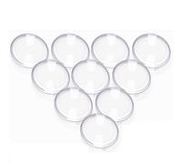 URPIZY Clear Flat Ball Plastic Transparent Fillable Craft Balls DIY Bath Bomb for Mold Home Decor Wedding Candy Christmas Ornaments Ball Gifts Box 7-11cm for Wedding Party Christmas Home Decor