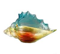 URPIZY Colorful Conch Resin Storage Box 27cm Decorative(Big) | Artistic conch shape, colorful accent piece, for durable material, fits entryway or shelf, easy to wipe clean