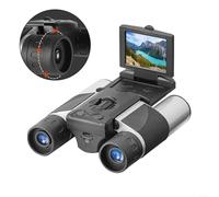 URPIZY Compact 5MP Camera Binoculars 12X32 Magnification With Large Field Of View For Wildlife Observation(black)