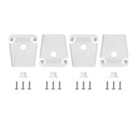 URPIZY Cooler for Replacement Latch Kit for Igloo 50-165 Qt, for Heavy-Duty Plastic Lock with for Stainless Steel Screws, Easy Install Repair Parts Outdoor Ice Chests (White)(4PCS)
