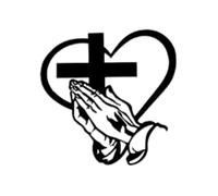 URPIZY Elegant Metal Christian Wall for Art with Praying Hands Design, Inspirational Decor Faith and Scripture, Farmhouse or Contemporary Style, 1-Piece