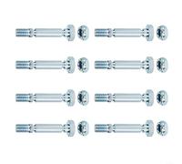 URPIZY for PowerSmart Two-Stage Snow Blower Shear Pins Kit, 8-Pack Metal for Replacement Bolts with Nuts, for Models 303160355P and 303160355, 43.3mm Length