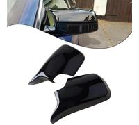 URPIZY Gloss Black ABS Wing for Door Mirror Covers E46 Sedan (1998C2005) & E39 (1998C2003), 1 Pair, Direct for Replacement
