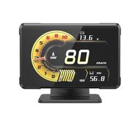 URPIZY GPS OBD Head-Up Display for Fuel Vehicles 2008-Up, HUD Speed RPM Voltage Turbo Oil Temp Gauge, Black