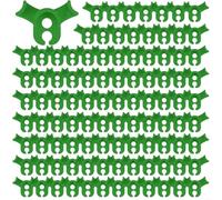 URPIZY Low Stress Training Clips 90 Degree Plant Stem Bender Gardening, Plastic Branch Support Roses Orchids Tomatoes in Greenhouse Tent, 100 Pack for Red Green White(green)